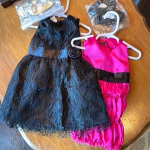 NWOT Set of 2 Doll Dresses and Shoes for 18” Dolls